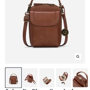 Brown Leather Crossbody Bag